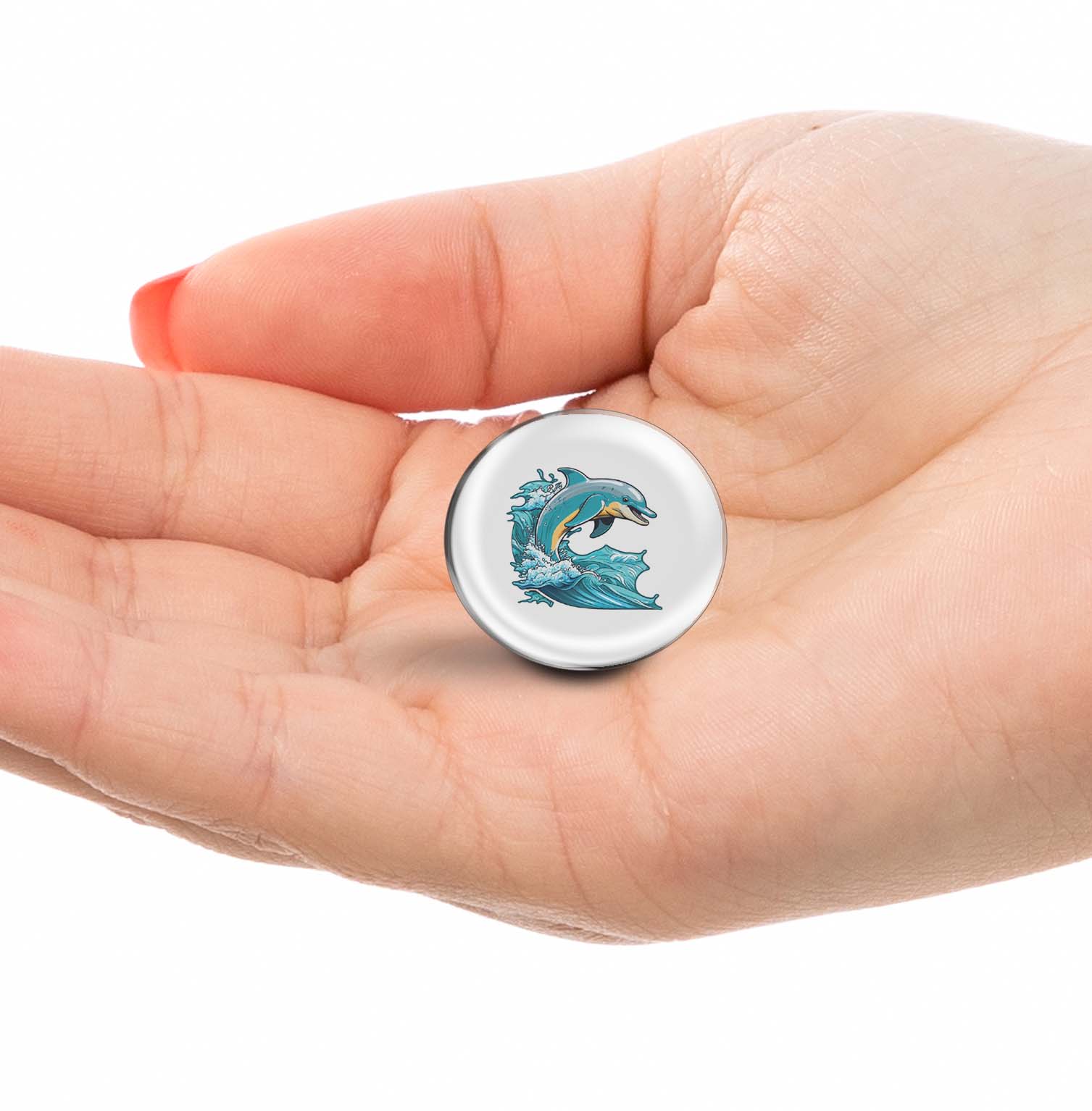 Dolphin Jumping Limited Edition Lapel Pin Exclusive Metal Brooch Badge Accessories For Backpack, Clothes, Hats | Cute Gifts and Collectibles