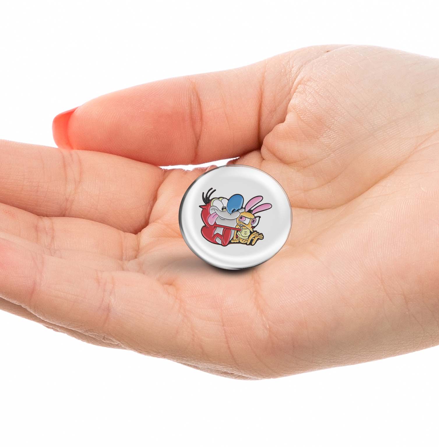The Ren & Stimpy Limited Edition Lapel Pin Exclusive Metal Brooch Badge Accessories For Backpack, Clothes, Hats | Cute Gifts and Collectibles