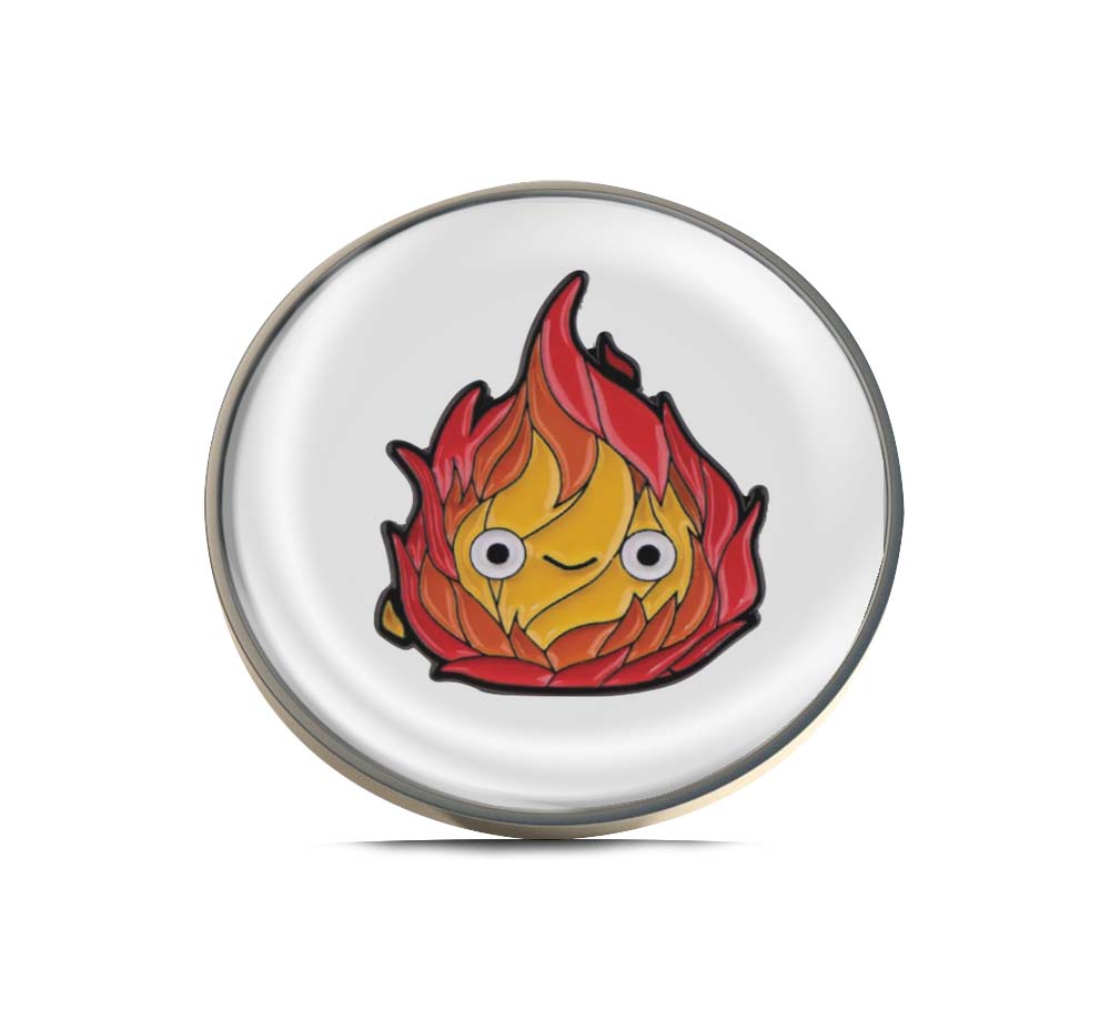 Calcifer Limited Edition Lapel Pin Exclusive Metal Brooch Badge Accessories For Backpack, Clothes, Hats | Cute Gifts and Collectibles