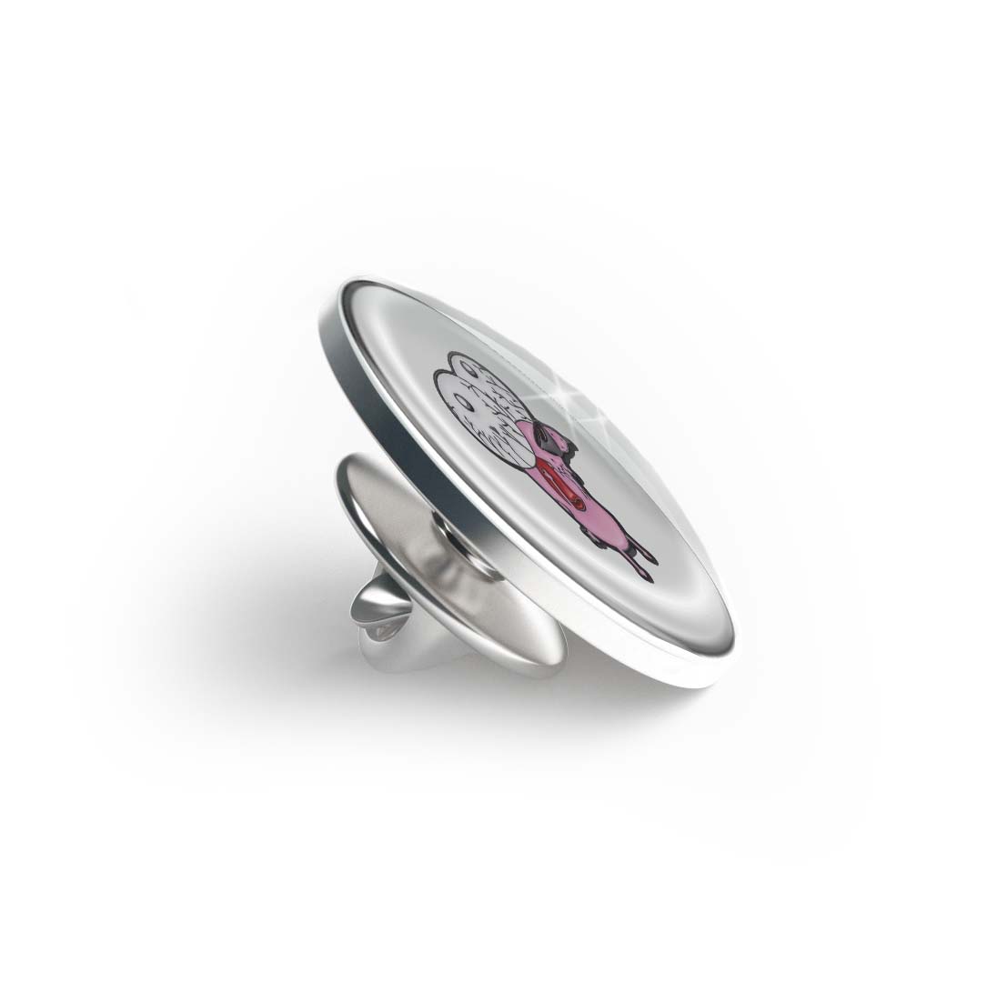 Courage the Cowardly Dog Limited Edition Lapel Pin Exclusive Metal Brooch Badge Accessories For Backpack, Clothes, Hats | Cute Gifts and Collectibles