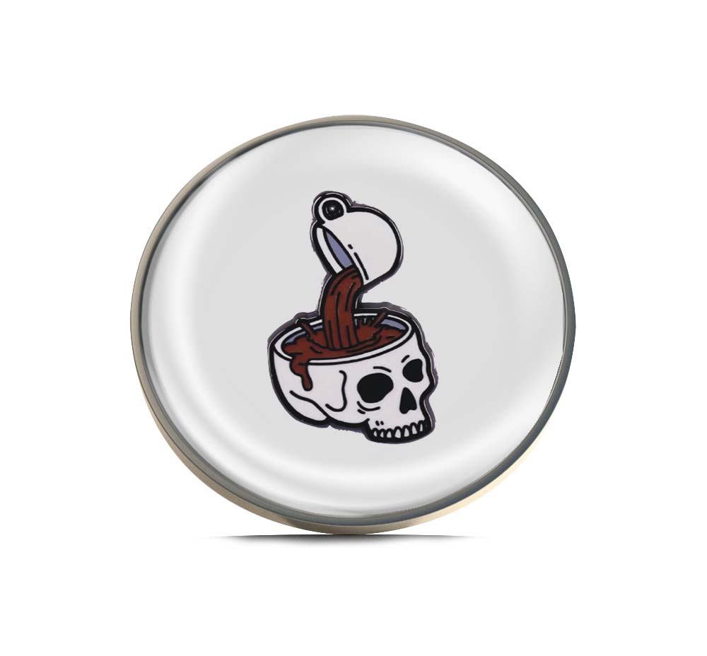 Drink More Coffee For Your Brain Limited Edition Lapel Pin Exclusive Metal Brooch Badge Accessories For Backpack, Clothes, Hats | Cute Gifts and Collectibles