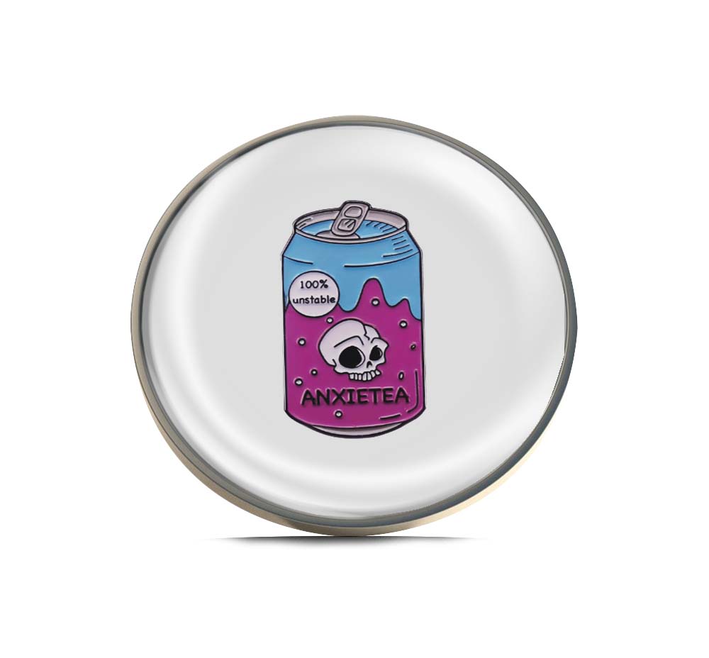 Anxiety Tea Limited Edition Lapel Pin Exclusive Metal Brooch Badge Accessories For Backpack, Clothes, Hats | Cute Gifts and Collectibles