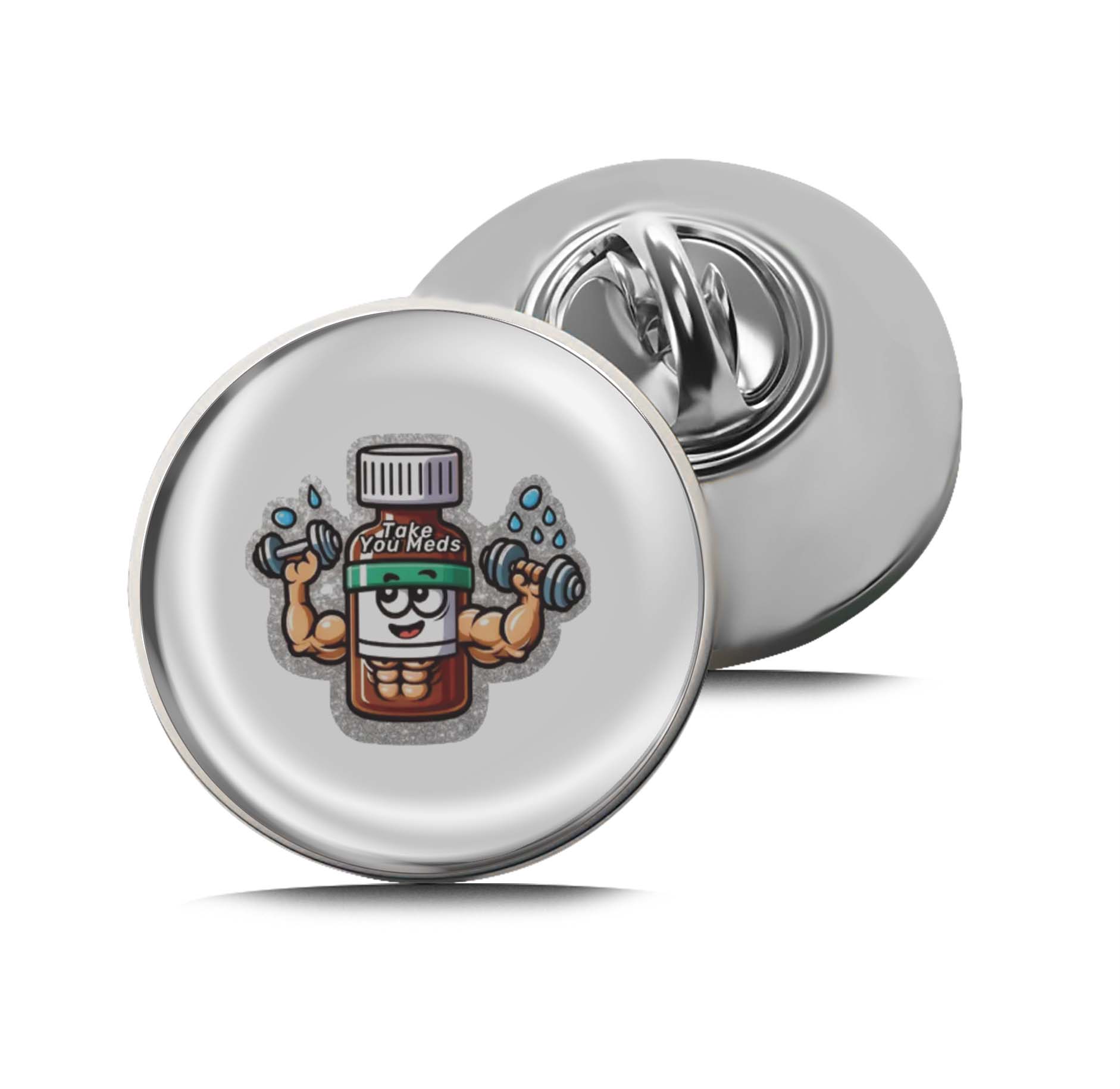 Take your meds Limited Edition Lapel Pin Exclusive Metal Brooch Badge Accessories For Backpack, Clothes, Hats | Cute Gifts and Collectibles