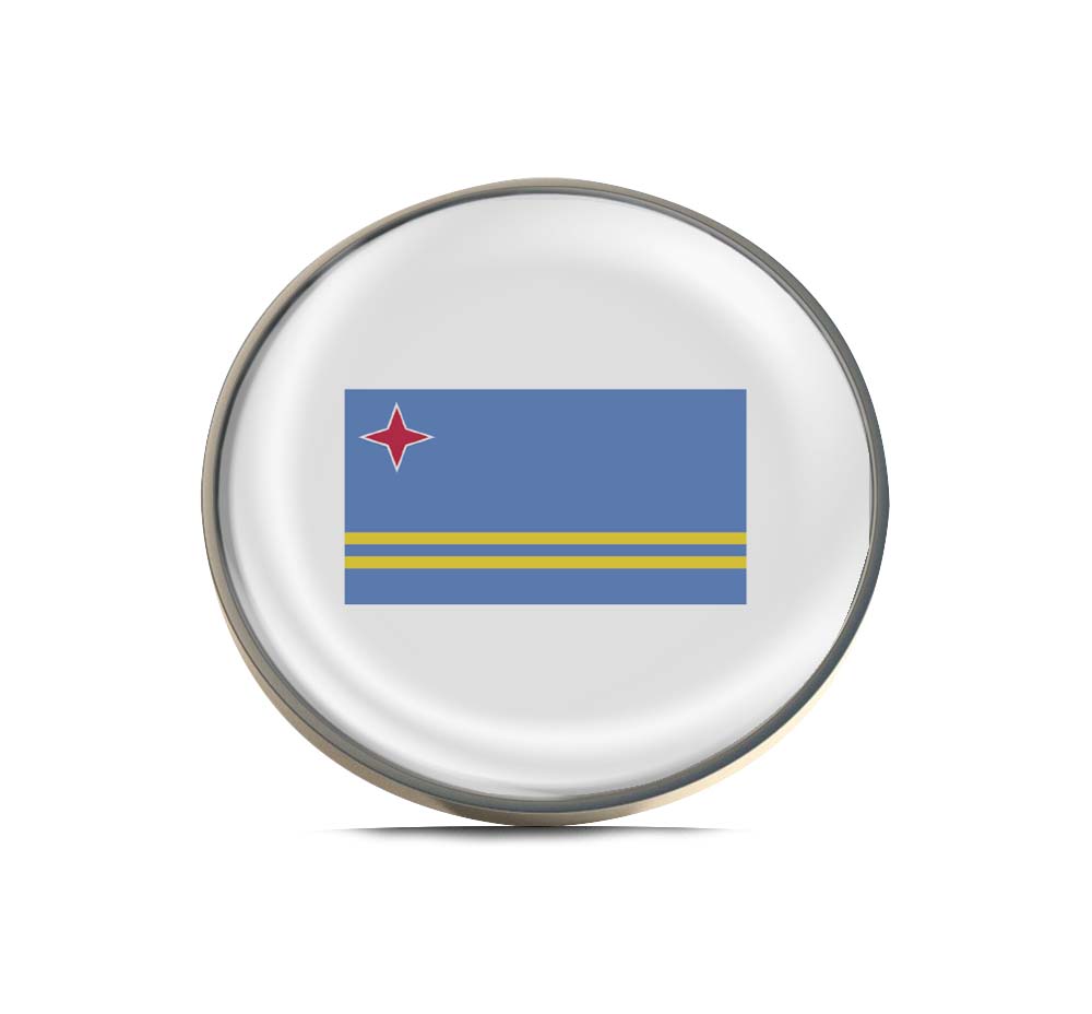 flag of Aruba Limited Edition Lapel Pin Exclusive Metal Brooch Badge Accessories For Backpack, Clothes, Hats | Cute Gifts and Collectibles