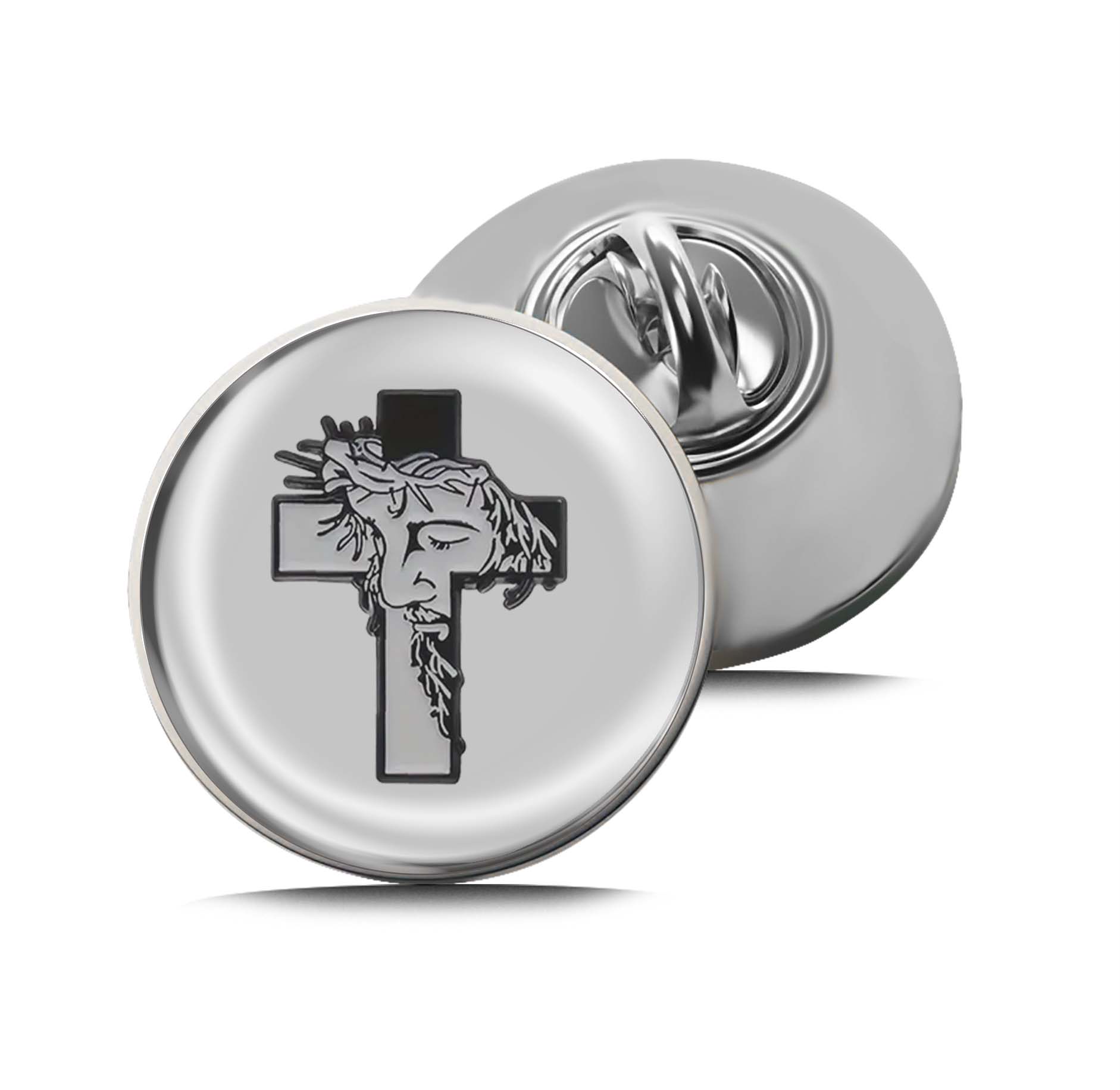 Crown of Thorns Cross Limited Edition Lapel Pin Exclusive Metal Brooch Badge Accessories For Backpack, Clothes, Hats | Cute Gifts and Collectibles