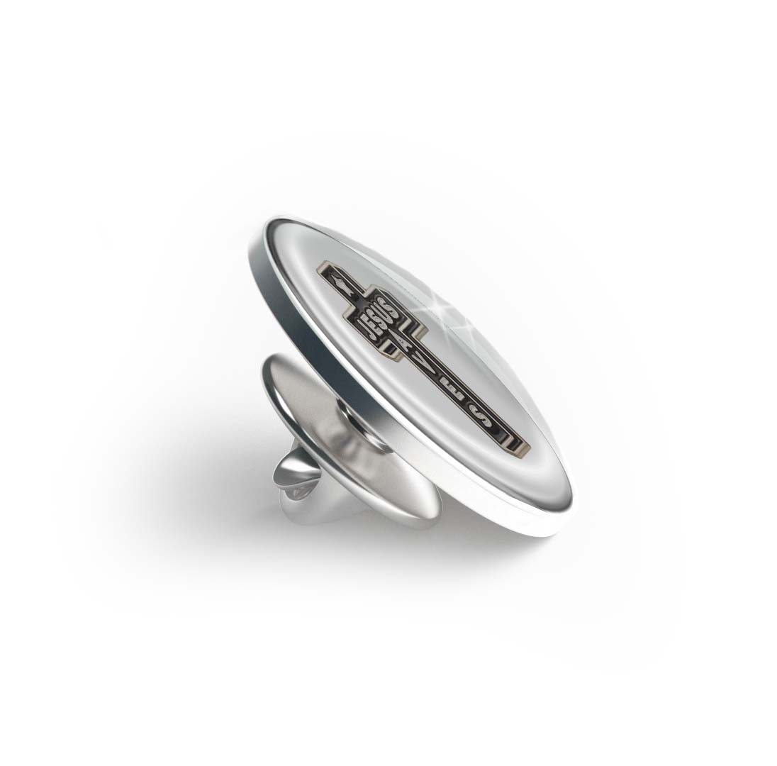 Cross with Jesus Saves Limited Edition Lapel Pin Exclusive Metal Brooch Badge Accessories For Backpack, Clothes, Hats | Cute Gifts and Collectibles