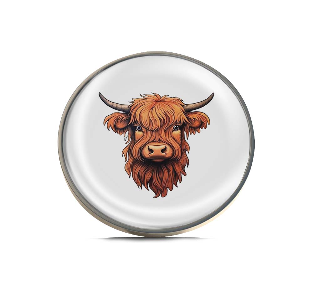 Highland Cow Limited Edition Lapel Pin Exclusive Metal Brooch Badge Accessories For Backpack, Clothes, Hats | Cute Gifts and Collectibles