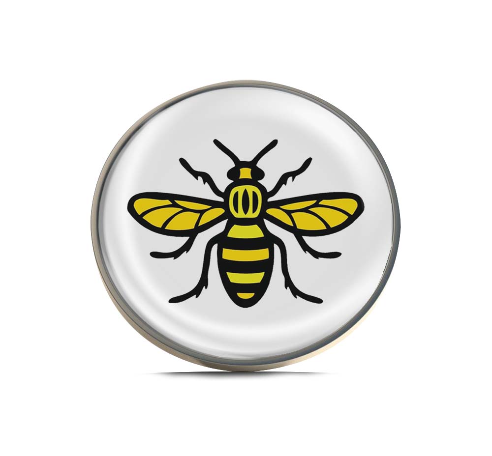 Manchester Bee Limited Edition Lapel Pin Exclusive Metal Brooch Badge Accessories For Backpack, Clothes, Hats | Cute Gifts and Collectibles