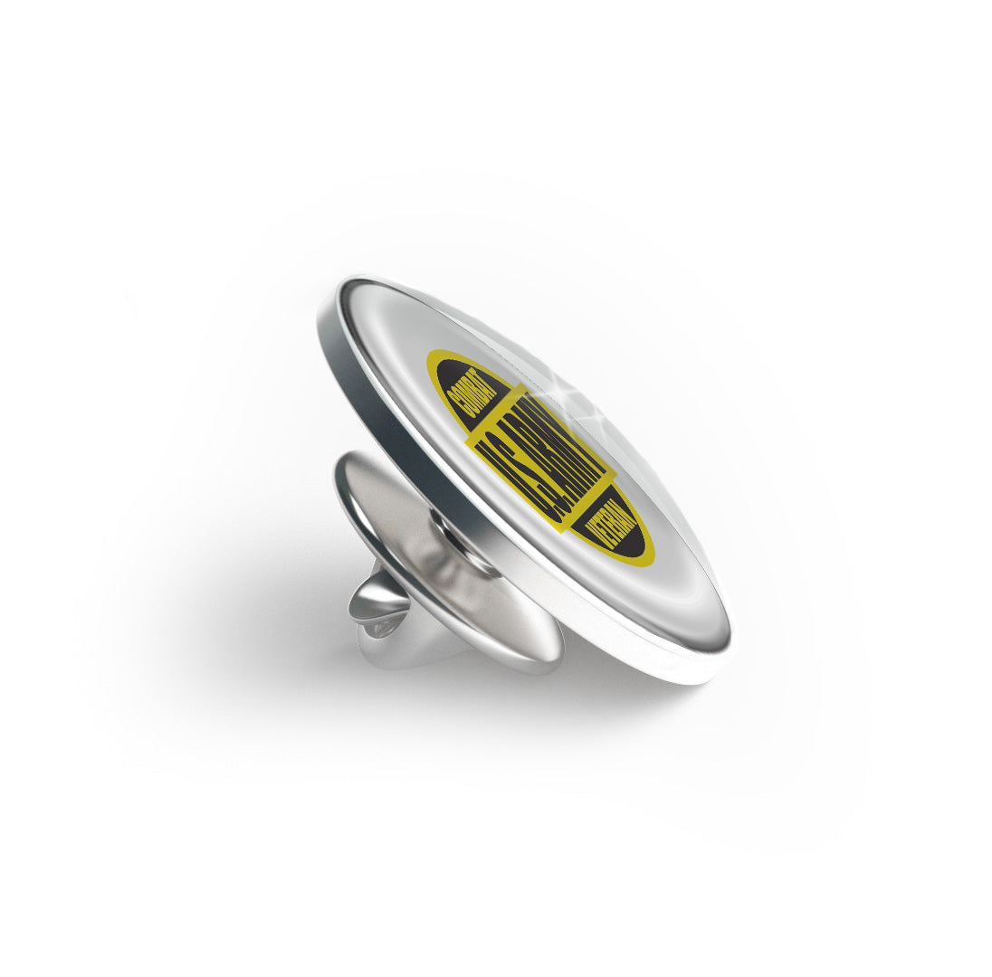 Combat Veteran U.S. Army Limited Edition Lapel Pin Exclusive Metal Brooch Badge Accessories For Backpack, Clothes, Hats | Cute Gifts and Collectibles