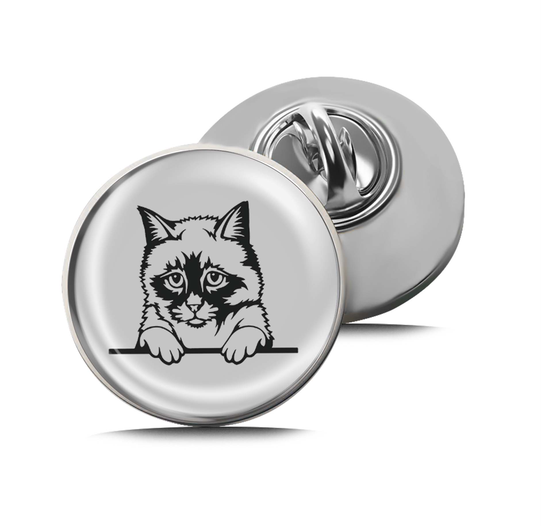 Birman Cat Limited Edition Lapel Pin Exclusive Metal Brooch Badge Accessories For Backpack, Clothes, Hats | Cute Gifts and Collectibles