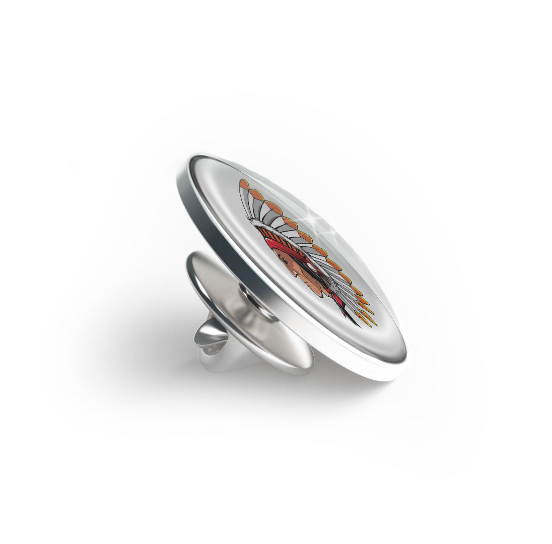 Apache Head Limited Edition Lapel Pin Exclusive Metal Brooch Badge Accessories For Backpack, Clothes, Hats | Cute Gifts and Collectibles