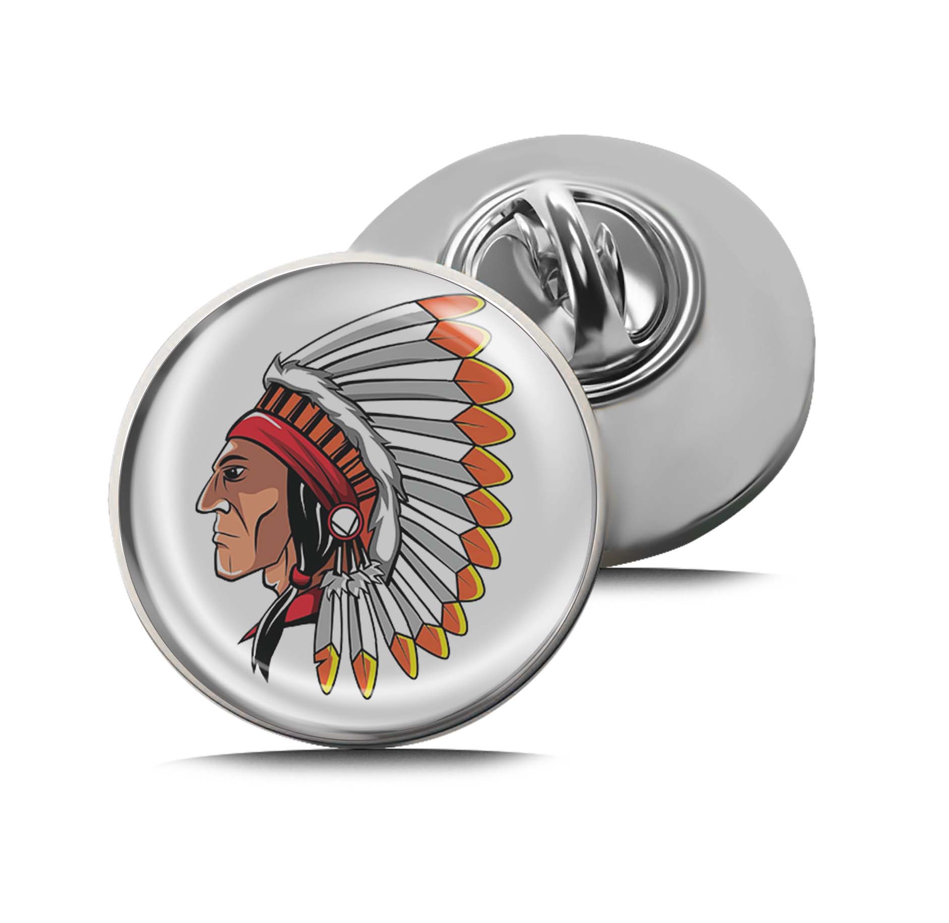 Apache Head Limited Edition Lapel Pin Exclusive Metal Brooch Badge Accessories For Backpack, Clothes, Hats | Cute Gifts and Collectibles