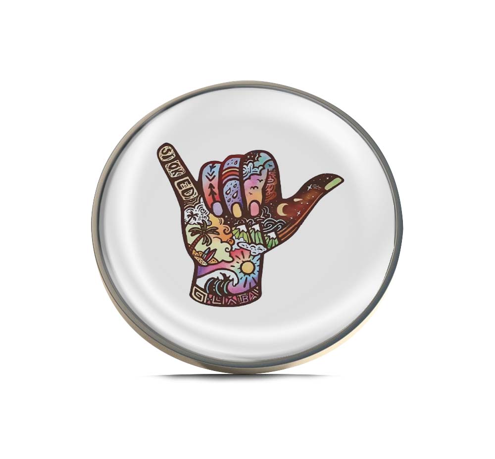 Obxaholic Hang Loose Limited Edition Lapel Pin Exclusive Metal Brooch Badge Accessories For Backpack, Clothes, Hats | Cute Gifts and Collectibles