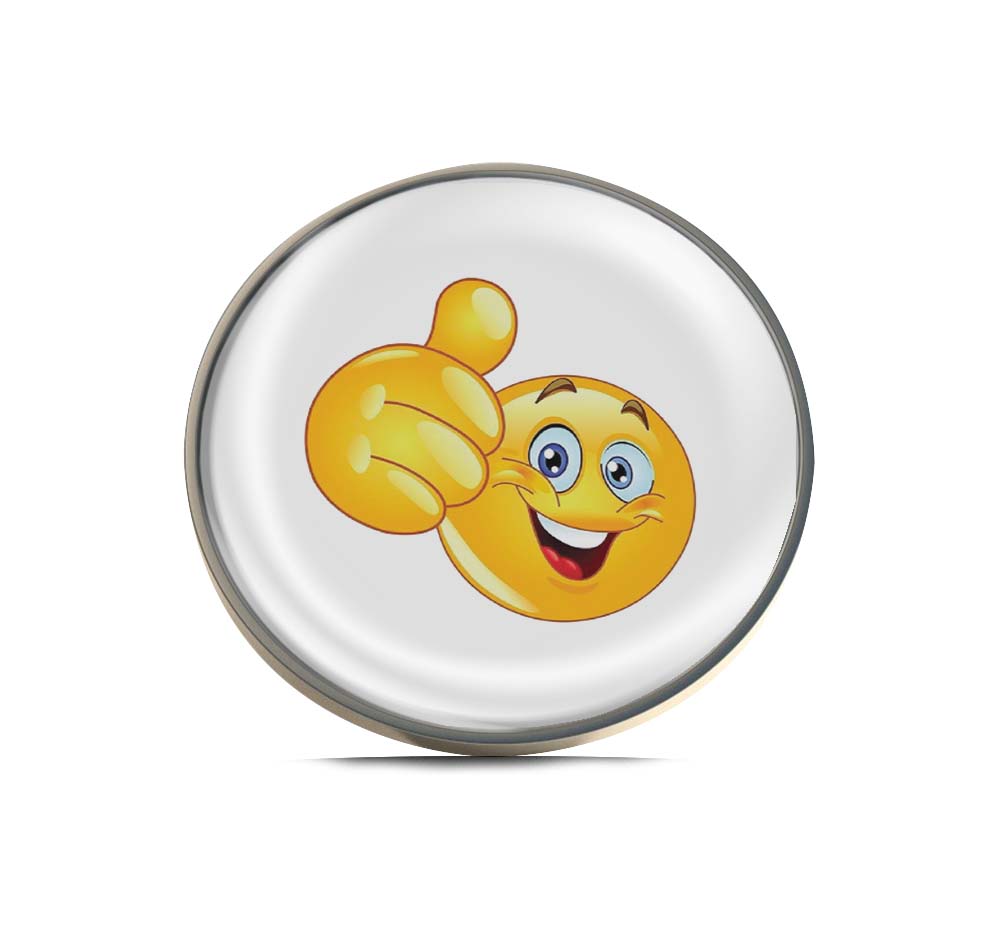 Thumbs Up Emoticon Limited Edition Lapel Pin Exclusive Metal Brooch Badge Accessories For Backpack, Clothes, Hats | Cute Gifts and Collectibles