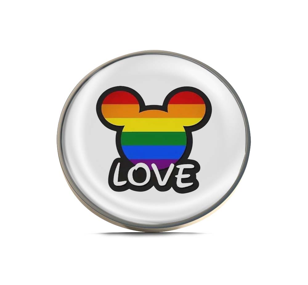 Mickey Love Limited Edition Lapel Pin Exclusive Metal Brooch Badge Accessories For Backpack, Clothes, Hats | Cute Gifts and Collectibles