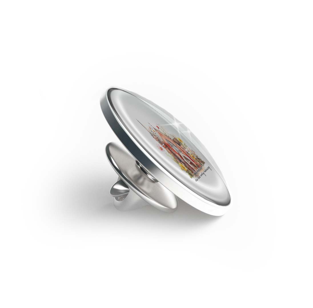 Watercolor Church Limited Edition Lapel Pin Exclusive Metal Brooch Badge Accessories For Backpack, Clothes, Hats | Cute Gifts and Collectibles