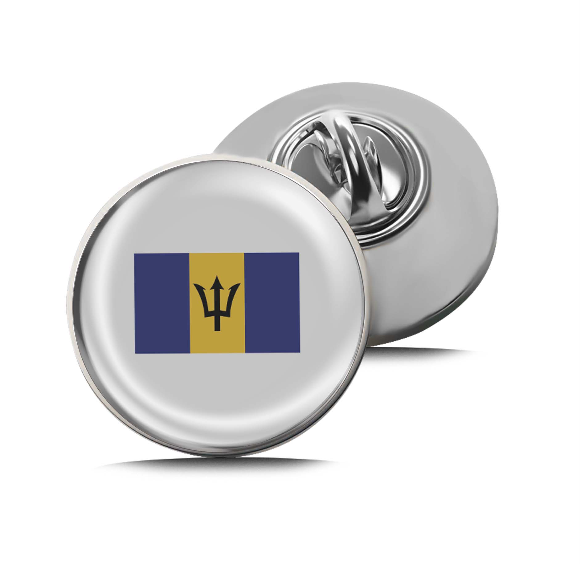 Flag of Barbados Limited Edition Lapel Pin Exclusive Metal Brooch Badge Accessories For Backpack, Clothes, Hats | Cute Gifts and Collectibles