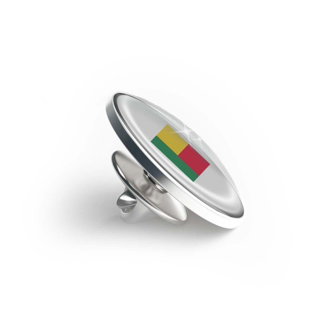 Flag of Benin Limited Edition Lapel Pin Exclusive Metal Brooch Badge Accessories For Backpack, Clothes, Hats | Cute Gifts and Collectibles