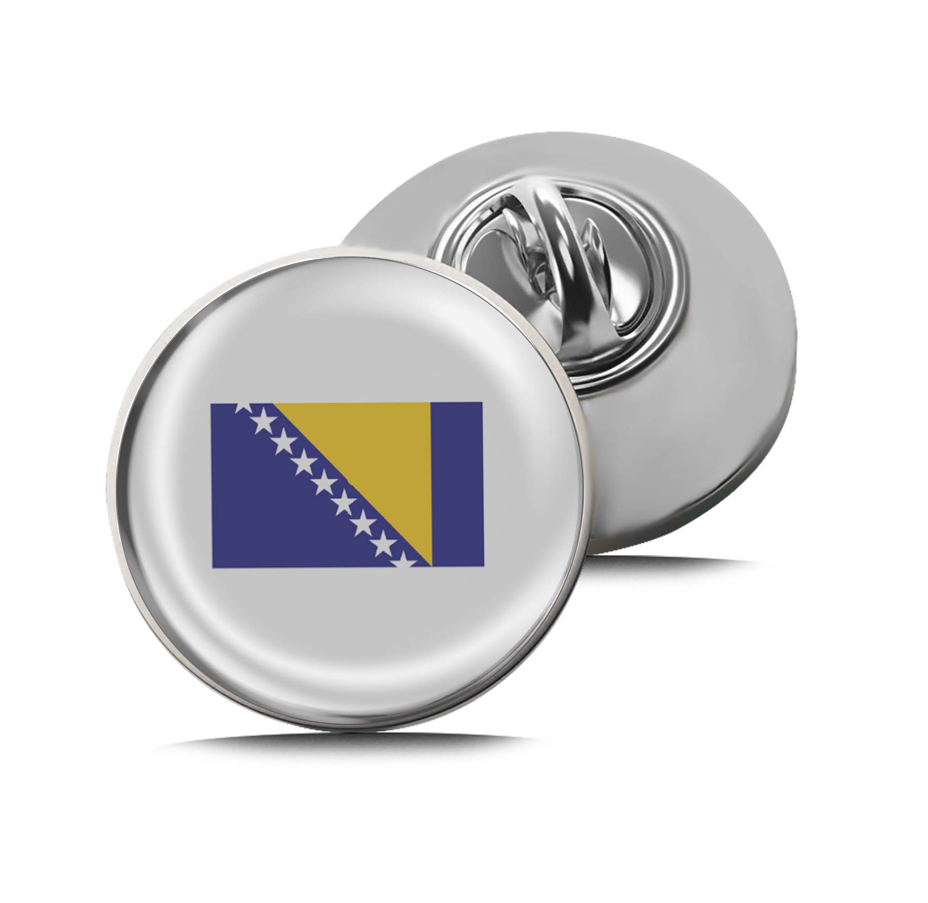 Flag of Bosnia and Herzegovina Limited Edition Lapel Pin Exclusive Metal Brooch Badge Accessories For Backpack, Clothes, Hats | Cute Gifts and Collectibles