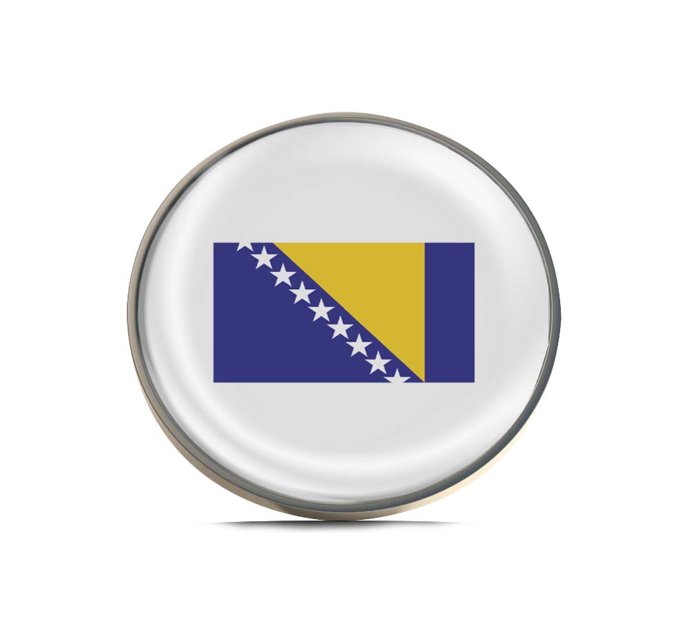 Flag of Bosnia and Herzegovina Limited Edition Lapel Pin Exclusive Metal Brooch Badge Accessories For Backpack, Clothes, Hats | Cute Gifts and Collectibles