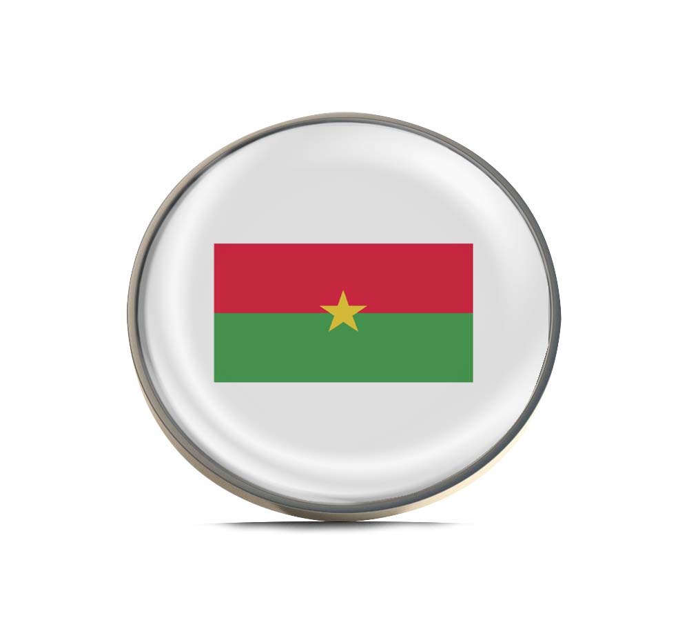 Flag of Burkina Faso Limited Edition Lapel Pin Exclusive Metal Brooch Badge Accessories For Backpack, Clothes, Hats | Cute Gifts and Collectibles