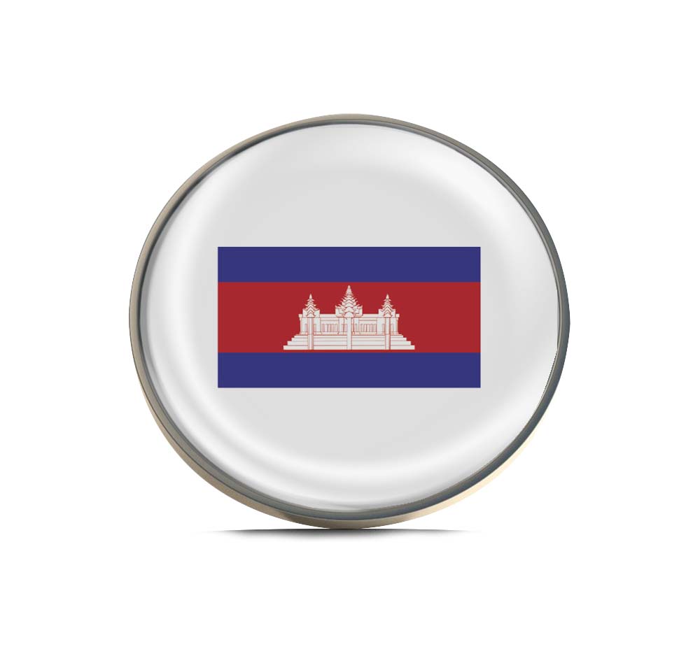 Flag of Cambodia Limited Edition Lapel Pin Exclusive Metal Brooch Badge Accessories For Backpack, Clothes, Hats | Cute Gifts and Collectibles