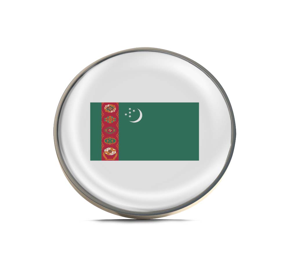 Flag of Turkmenistan Limited Edition Lapel Pin Exclusive Metal Brooch Badge Accessories For Backpack, Clothes, Hats | Cute Gifts and Collectibles