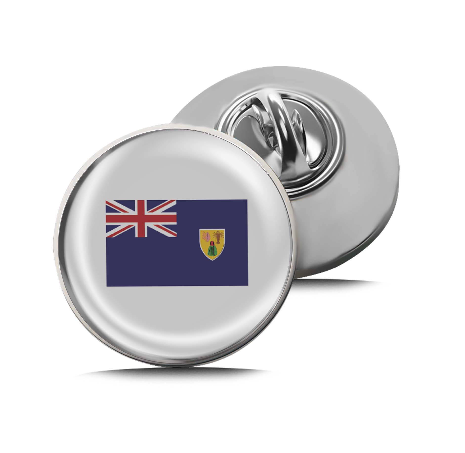 Flag of the Turks and Caicos Islands Limited Edition Lapel Pin Exclusive Metal Brooch Badge Accessories For Backpack, Clothes, Hats | Cute Gifts and Collectibles