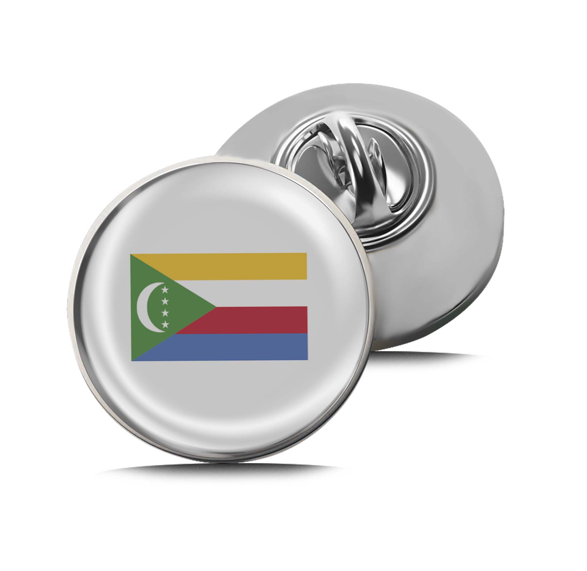 Flag of the Comoros Limited Edition Lapel Pin Exclusive Metal Brooch Badge Accessories For Backpack, Clothes, Hats | Cute Gifts and Collectibles