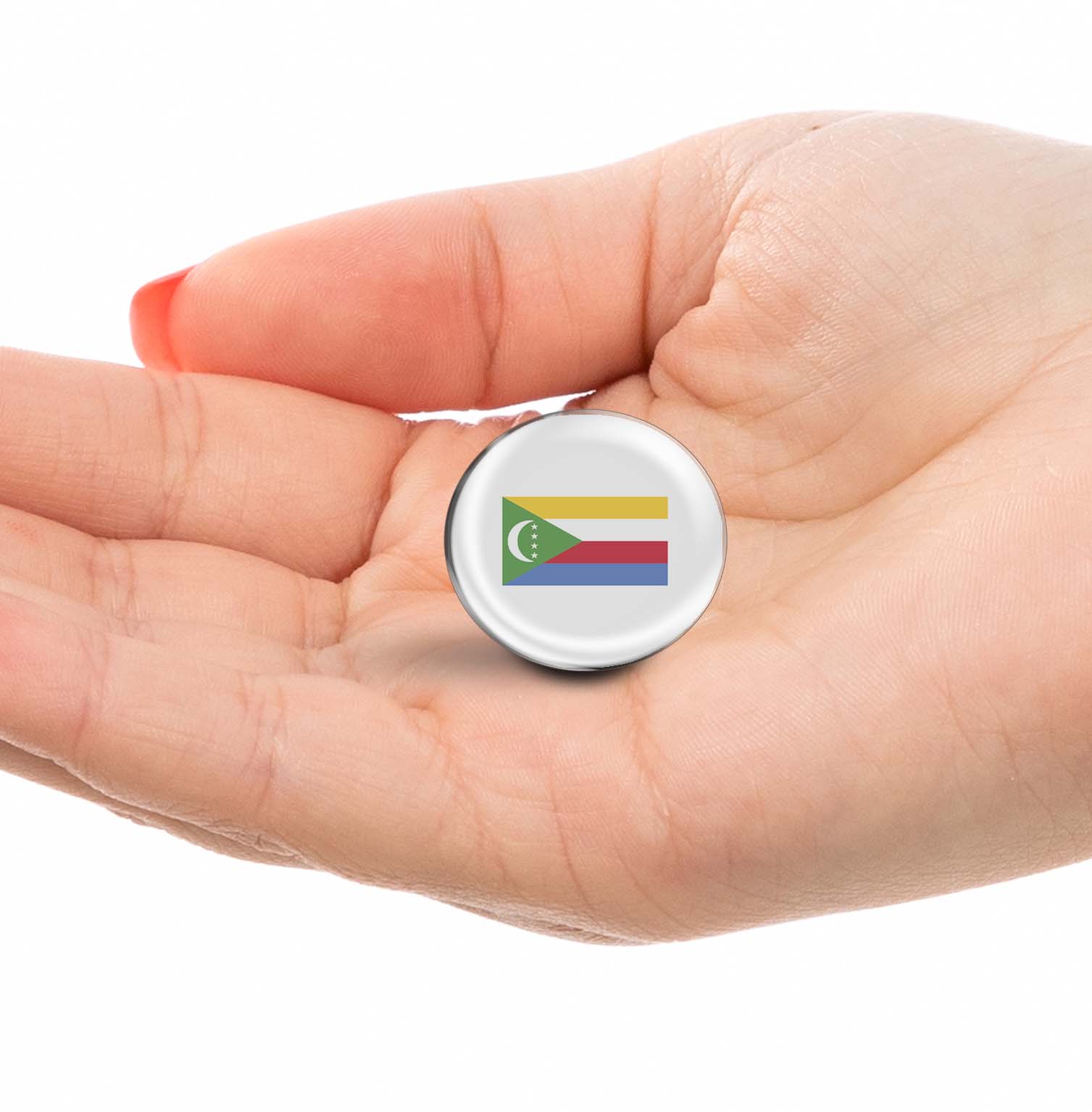 Flag of the Comoros Limited Edition Lapel Pin Exclusive Metal Brooch Badge Accessories For Backpack, Clothes, Hats | Cute Gifts and Collectibles