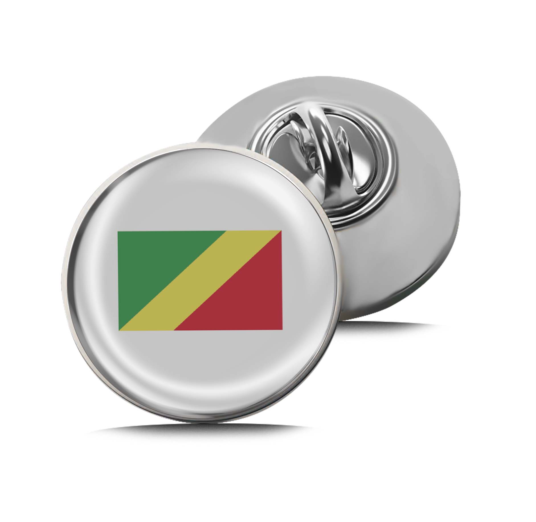 Flag of the Republic of the Congo Limited Edition Lapel Pin Exclusive Metal Brooch Badge Accessories For Backpack, Clothes, Hats | Cute Gifts and Collectibles