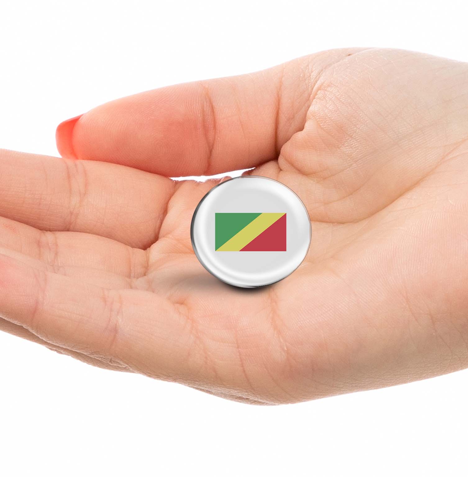 Flag of the Republic of the Congo Limited Edition Lapel Pin Exclusive Metal Brooch Badge Accessories For Backpack, Clothes, Hats | Cute Gifts and Collectibles