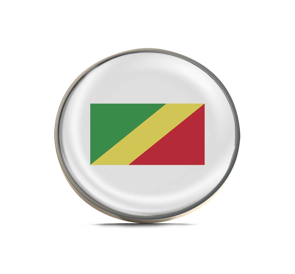 Flag of the Republic of the Congo Limited Edition Lapel Pin Exclusive Metal Brooch Badge Accessories For Backpack, Clothes, Hats | Cute Gifts and Collectibles