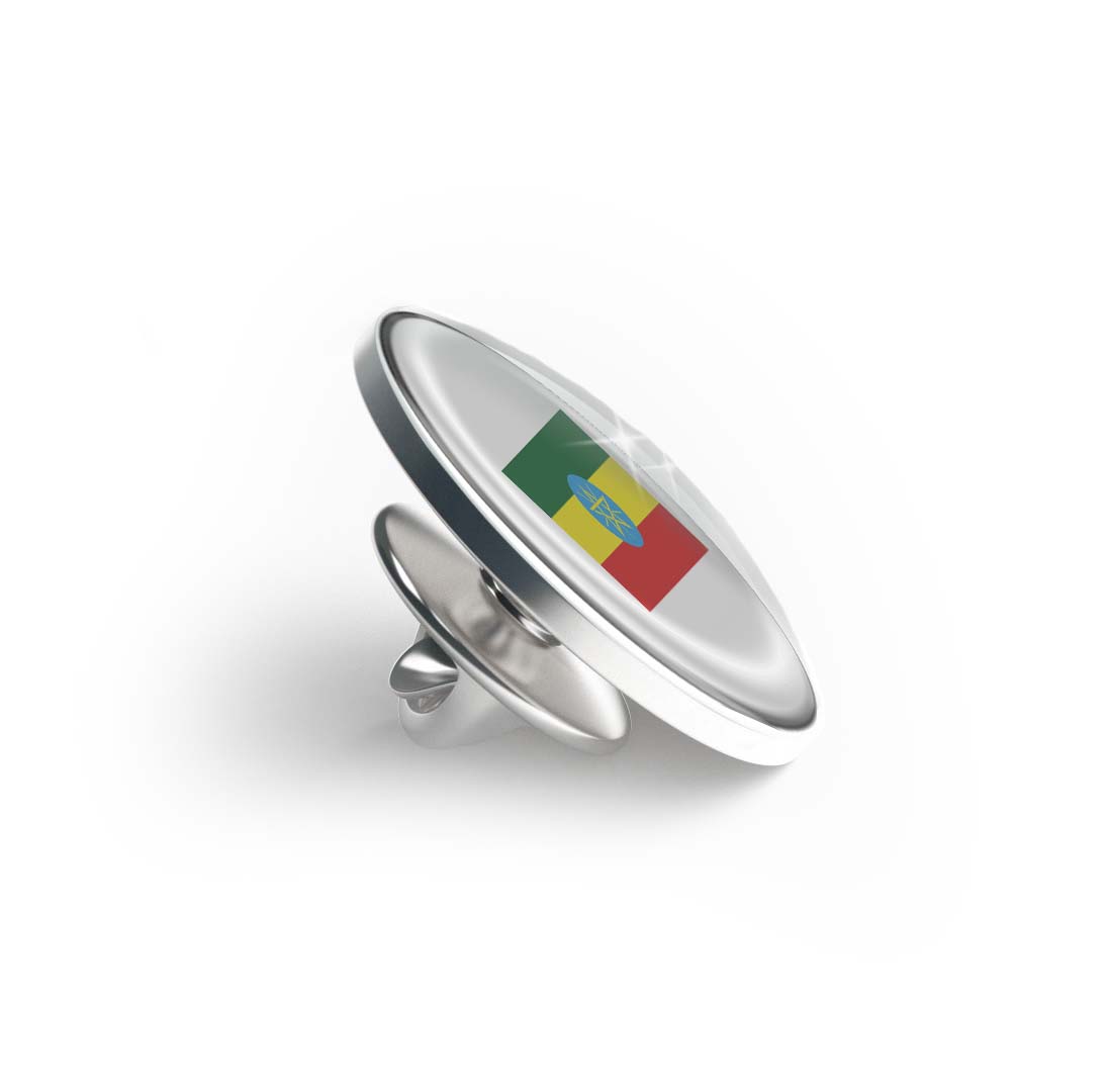 Flag of Ethiopia Limited Edition Lapel Pin Exclusive Metal Brooch Badge Accessories For Backpack, Clothes, Hats | Cute Gifts and Collectibles