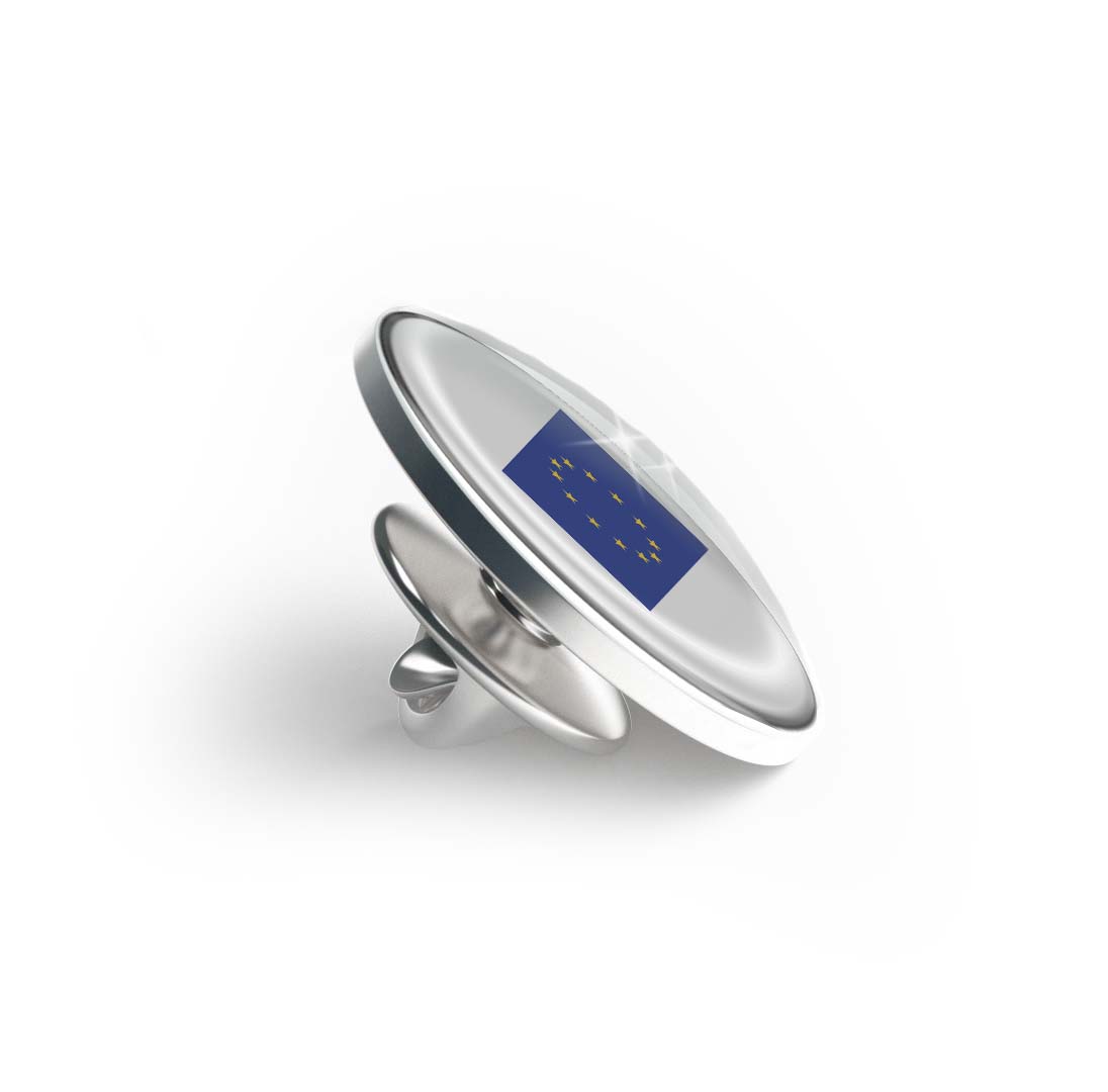 Flag of European Union Limited Edition Lapel Pin Exclusive Metal Brooch Badge Accessories For Backpack, Clothes, Hats | Cute Gifts and Collectibles