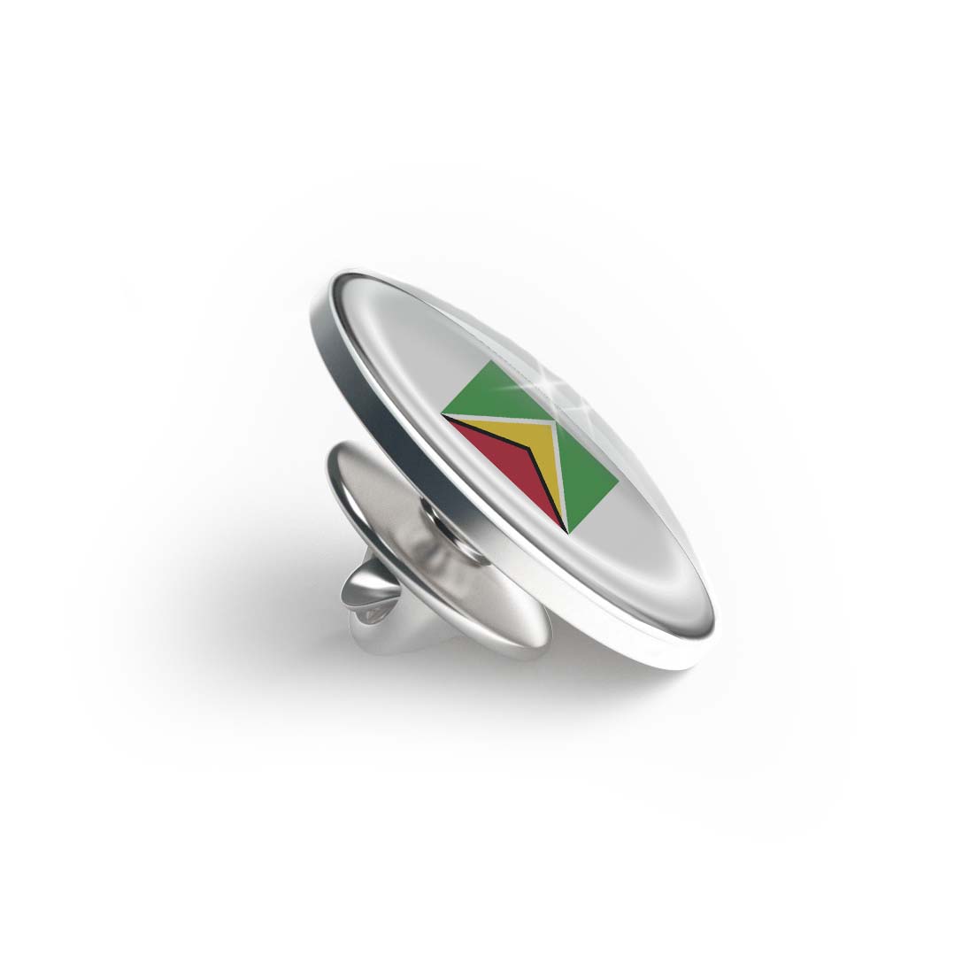 Flag of Guyana Limited Edition Lapel Pin Exclusive Metal Brooch Badge Accessories For Backpack, Clothes, Hats | Cute Gifts and Collectibles