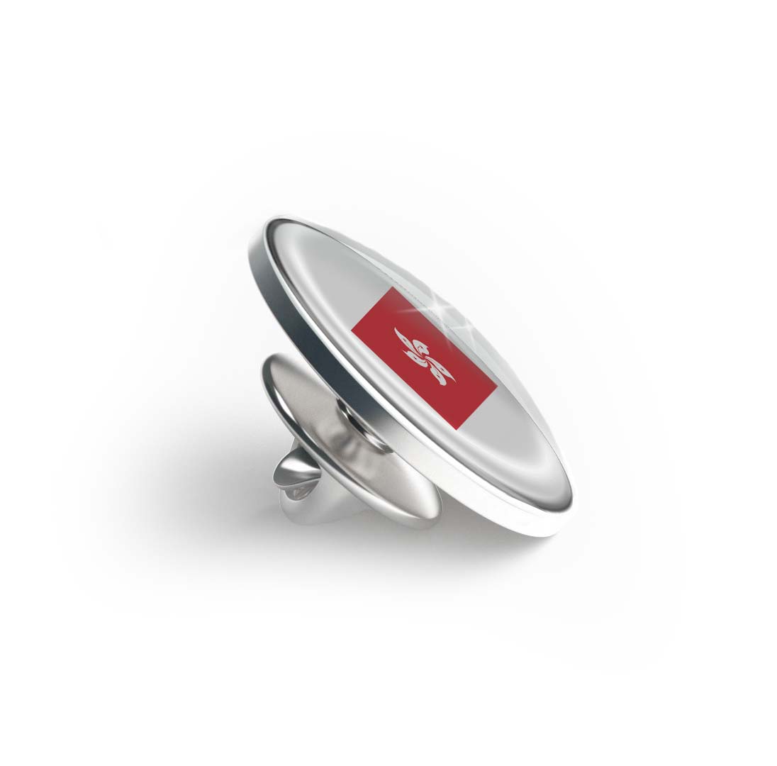 Flag of Hong Kong Limited Edition Lapel Pin Exclusive Metal Brooch Badge Accessories For Backpack, Clothes, Hats | Cute Gifts and Collectibles