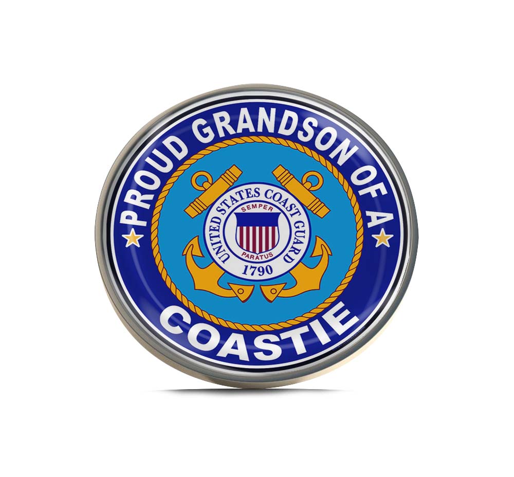 Proud Grandson of a Coastie U.S. Coast Guard Limited Edition Lapel Pin Exclusive Metal Brooch Badge Accessories For Backpack, Clothes, Hats | Cute Gifts and Collectibles