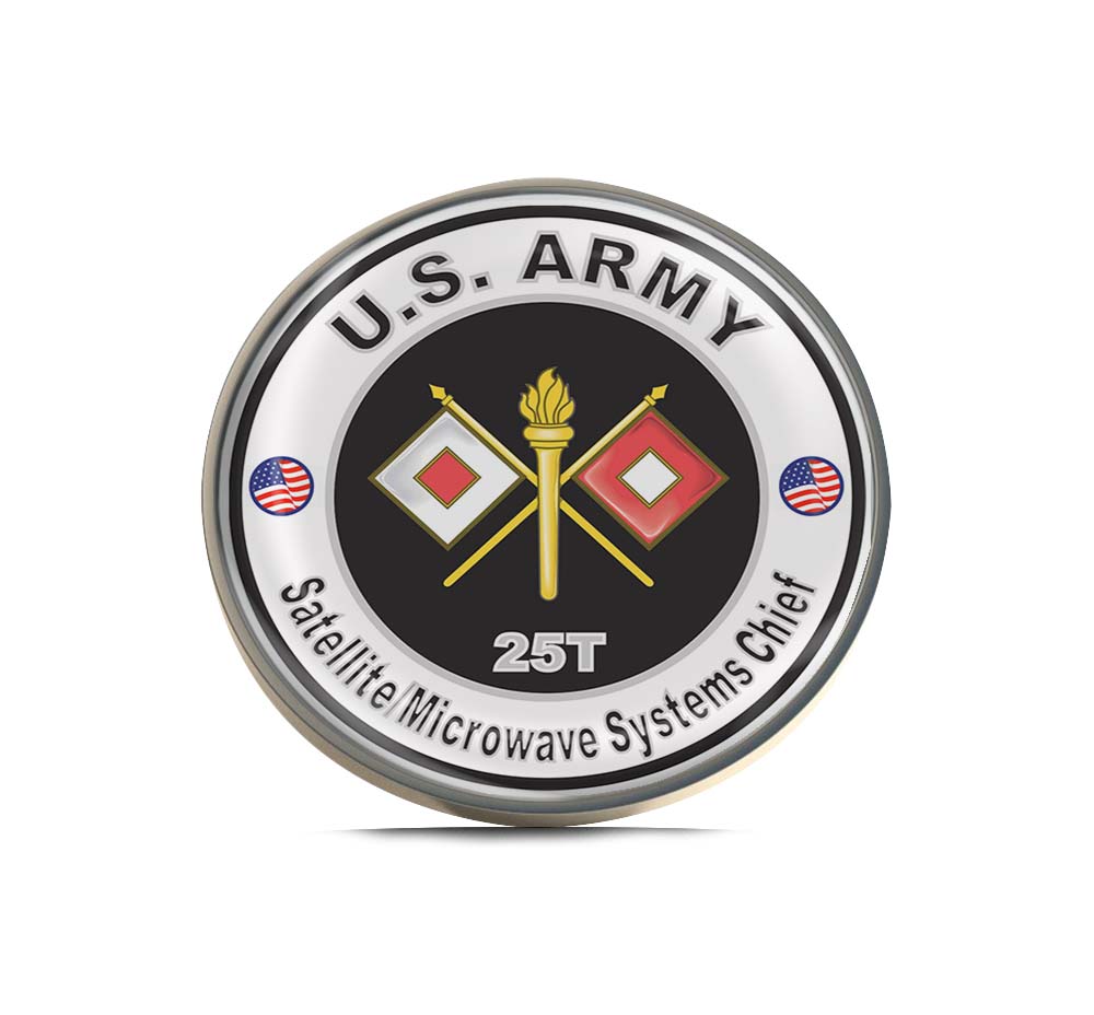 U.S. Army MOS 25T Satellite Microwave Systems Specialist Limited Edition Lapel Pin Exclusive Metal Brooch Badge Accessories For Backpack, Clothes, Hats | Cute Gifts and Collectibles