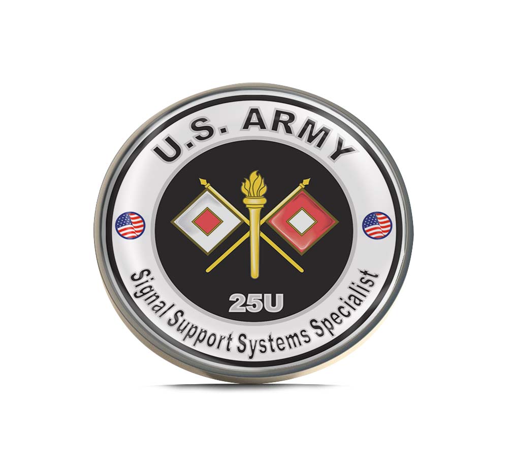 U.S. Army MOS 25U Signal Support Systems Specialist Limited Edition Lapel Pin Exclusive Metal Brooch Badge Accessories For Backpack, Clothes, Hats | Cute Gifts and Collectibles