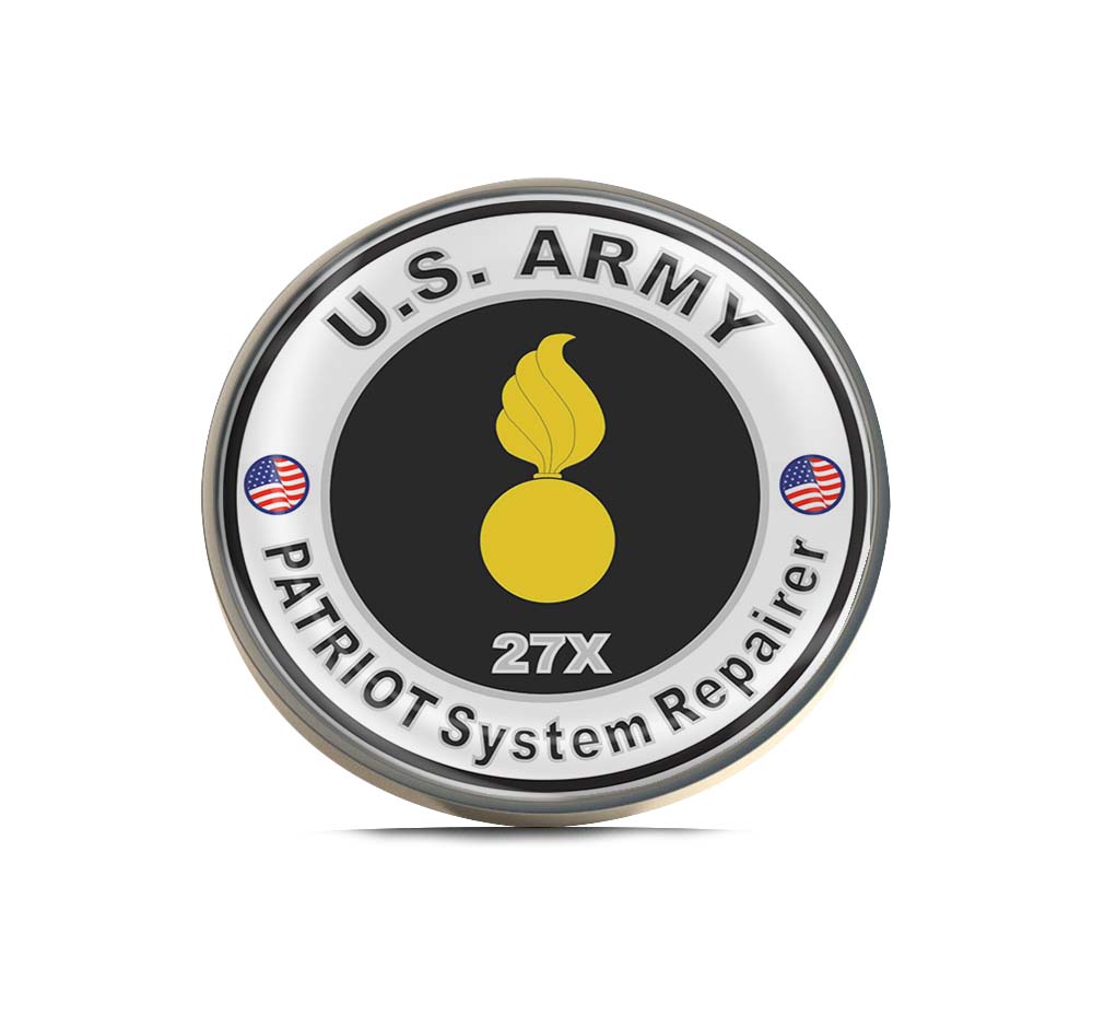 U.S. Army MOS 27X PATRIOT System Repairer Limited Edition Lapel Pin Exclusive Metal Brooch Badge Accessories For Backpack, Clothes, Hats | Cute Gifts and Collectibles