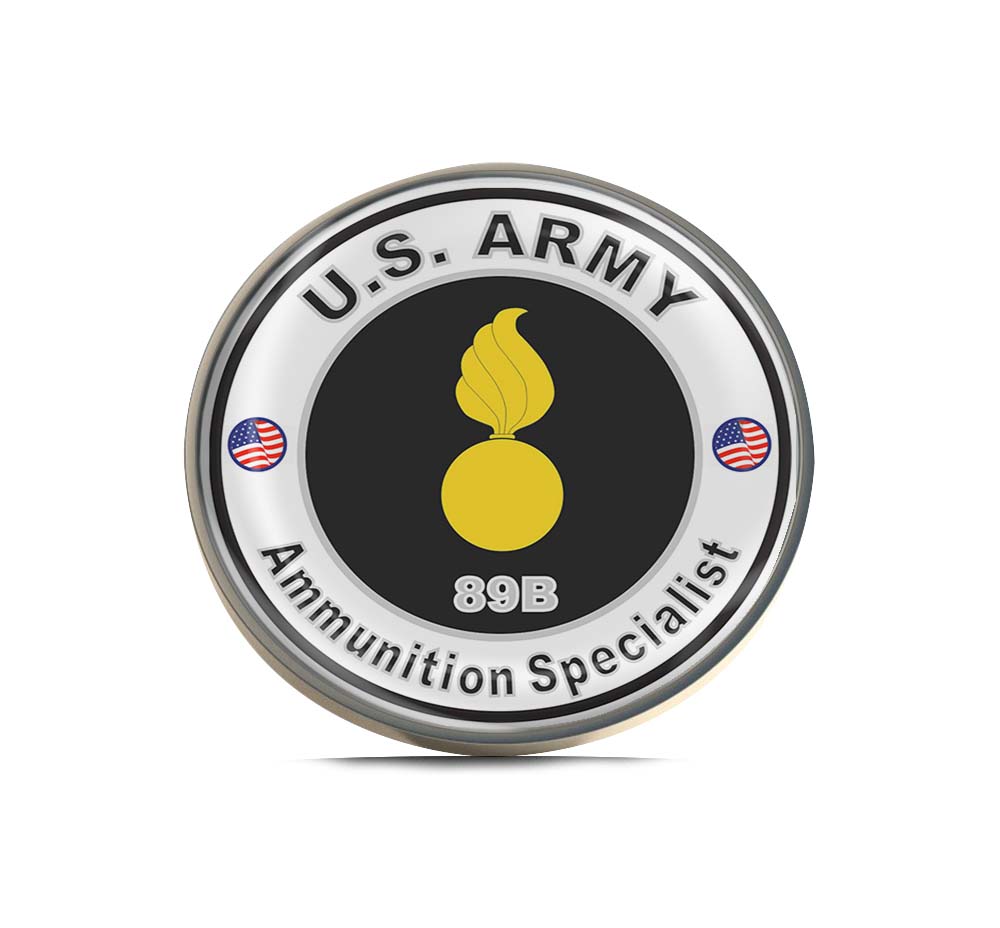 U.S. Army MOS 89B Ammunition Specialist Limited Edition Lapel Pin Exclusive Metal Brooch Badge Accessories For Backpack, Clothes, Hats | Cute Gifts and Collectibles