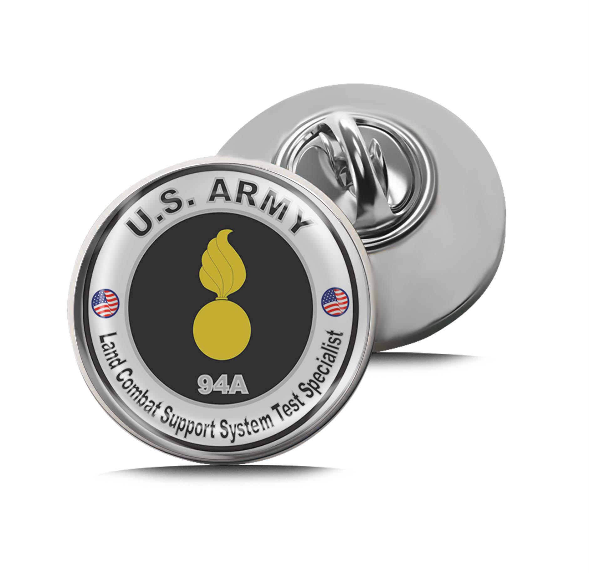 U.S. Army MOS 94A Land Combat Support System Test Specialist Limited Edition Lapel Pin Exclusive Metal Brooch Badge Accessories For Backpack, Clothes, Hats | Cute Gifts and Collectibles