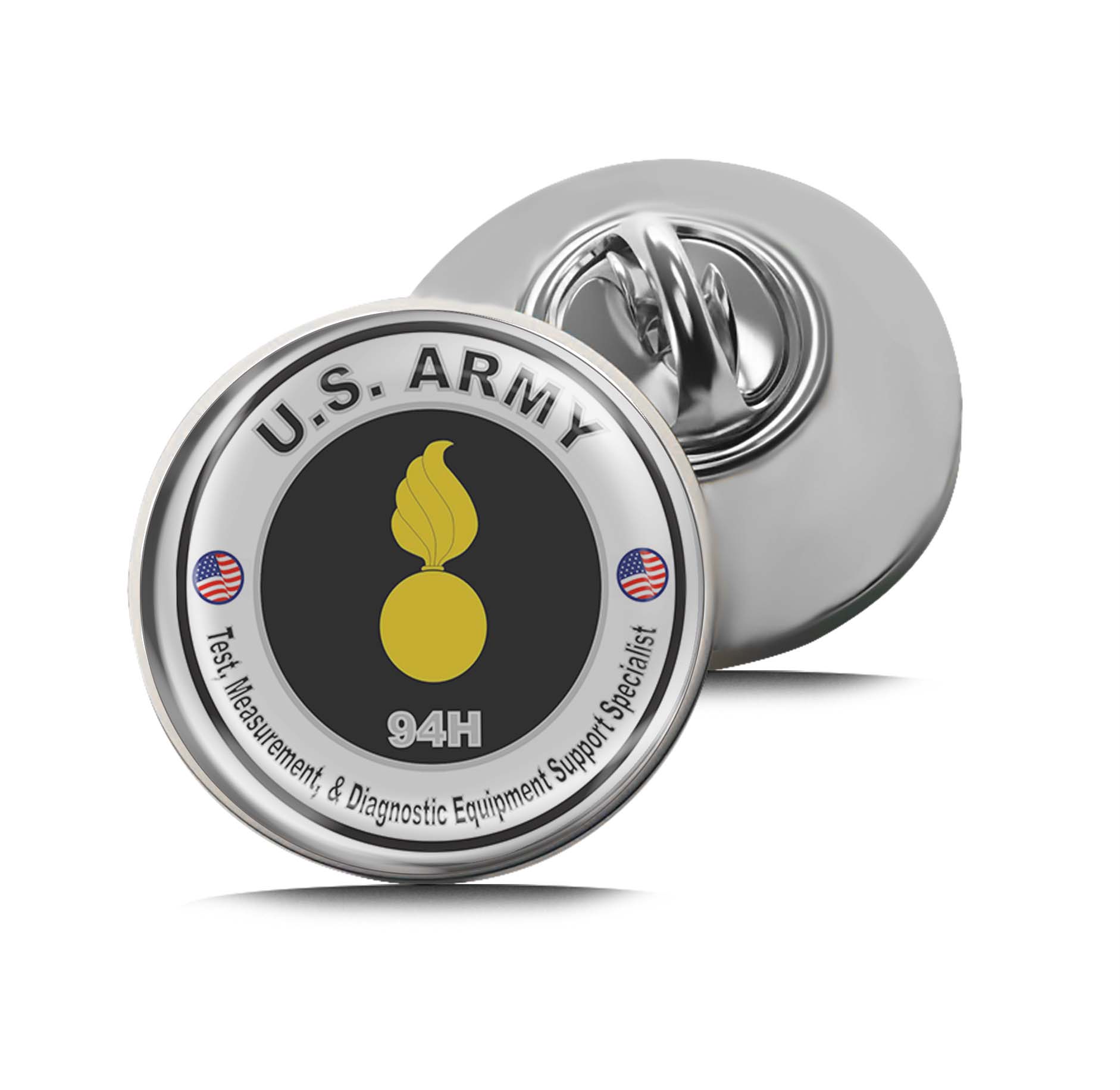 U.S. Army MOS 94H Test, Measurement, and Diagnostic Support Specialist Limited Edition Lapel Pin Exclusive Metal Brooch Badge Accessories For Backpack, Clothes, Hats | Cute Gifts and Collectibles