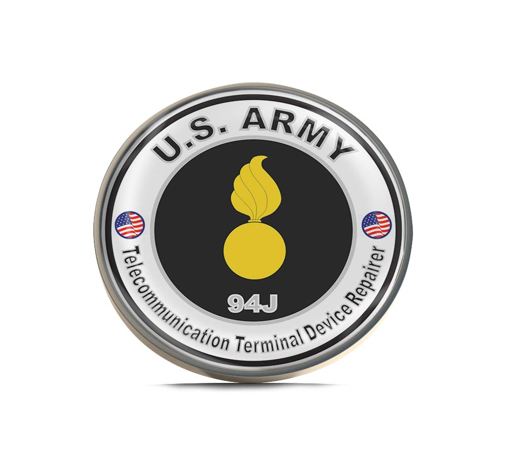 U.S. Army MOS 94J Telecommunications Equipment Repairer Limited Edition Lapel Pin Exclusive Metal Brooch Badge Accessories For Backpack, Clothes, Hats | Cute Gifts and Collectibles