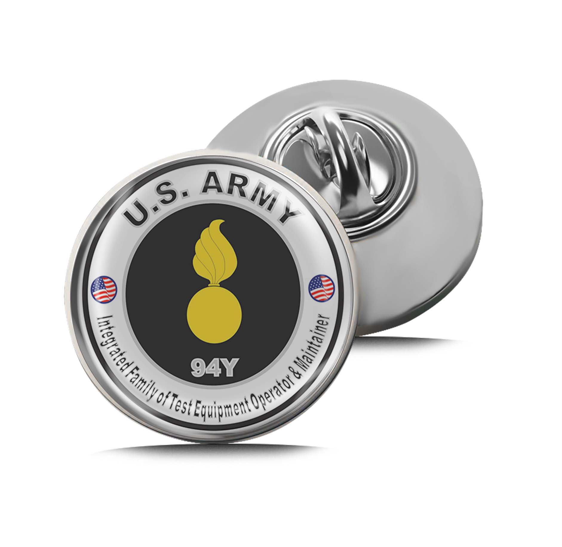 U.S. Army MOS 94Y Integrated Family of Test Equipment Operator & Maintainer Limited Edition Lapel Pin Exclusive Metal Brooch Badge Accessories For Backpack, Clothes, Hats | Cute Gifts and Collectibles