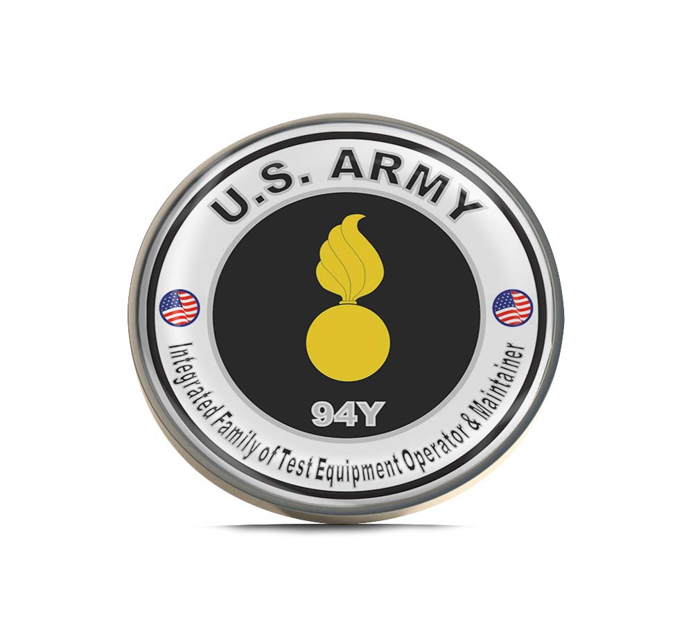U.S. Army MOS 94Y Integrated Family of Test Equipment Operator & Maintainer Limited Edition Lapel Pin Exclusive Metal Brooch Badge Accessories For Backpack, Clothes, Hats | Cute Gifts and Collectibles