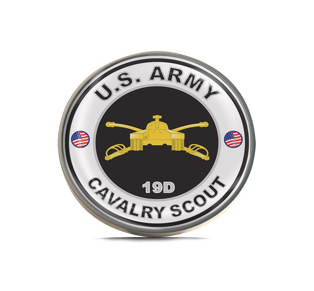 U.S. Army MOS 19D Cavalry Scout Limited Edition Lapel Pin Exclusive Metal Brooch Badge Accessories For Backpack, Clothes, Hats | Cute Gifts and Collectibles