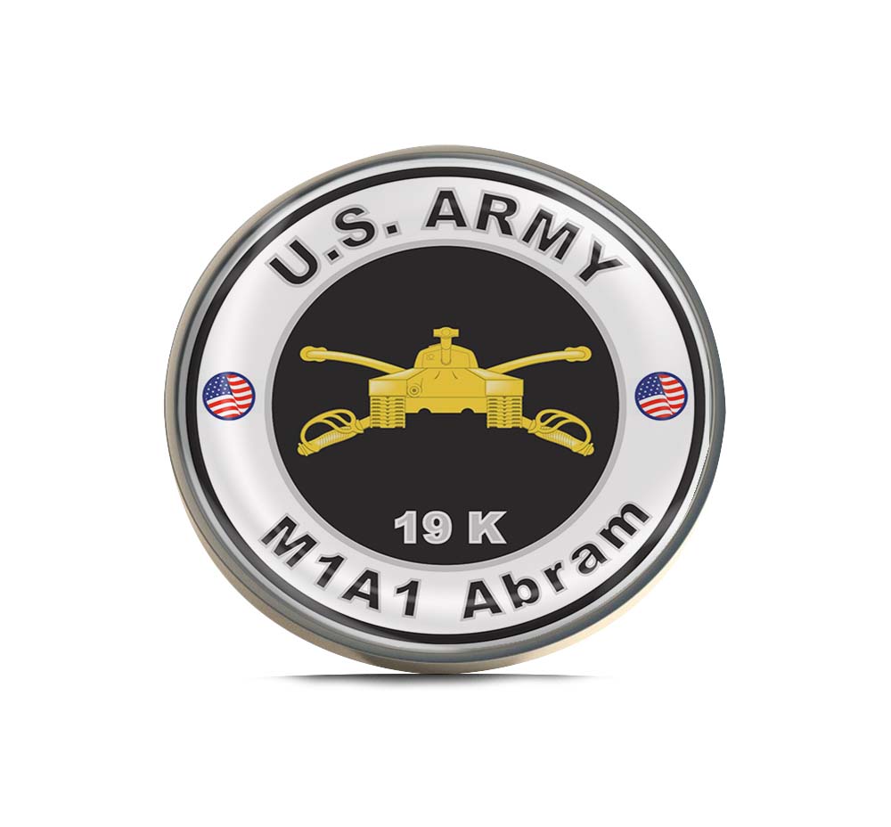 U.S. Army MOS 19K M1A1 Abram Limited Edition Lapel Pin Exclusive Metal Brooch Badge Accessories For Backpack, Clothes, Hats | Cute Gifts and Collectibles