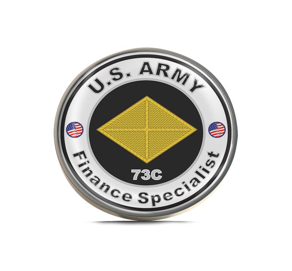 U.S. Army MOS 73C Finance Specialist Limited Edition Lapel Pin Exclusive Metal Brooch Badge Accessories For Backpack, Clothes, Hats | Cute Gifts and Collectibles